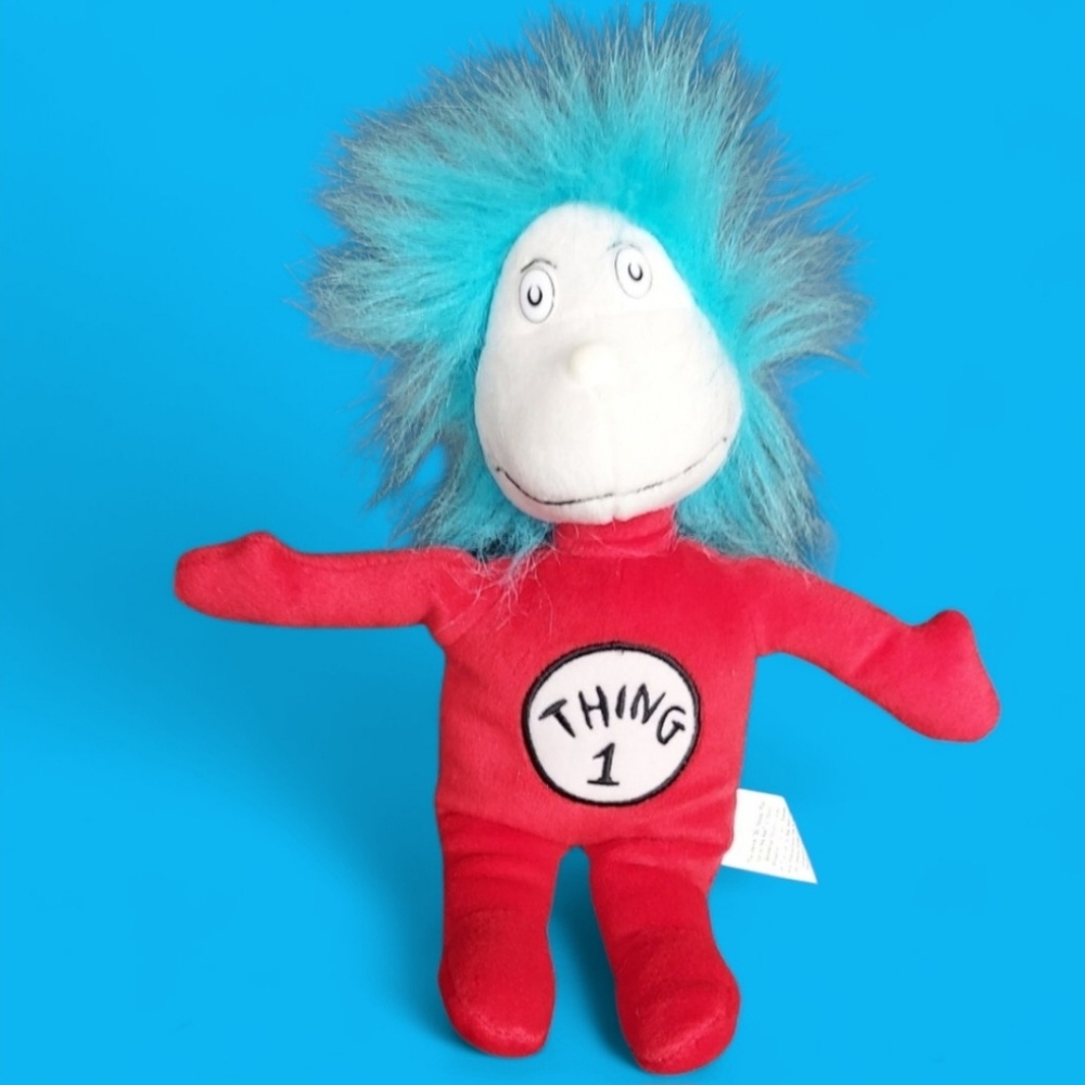 Dr Seuss Thing 1 Plush Stuffed Toy 12"